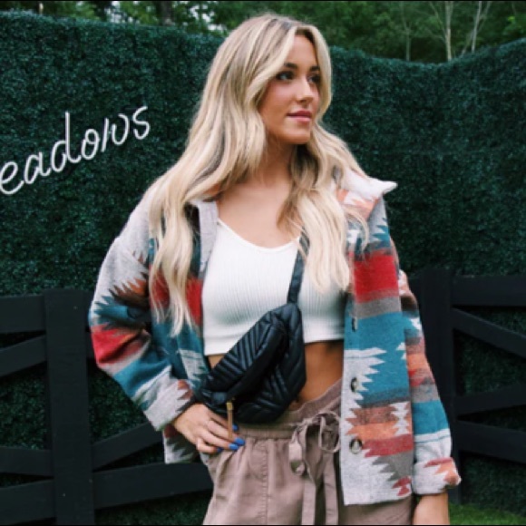 Sarrah Jackets & Blazers - New Bohemian Aztec Southwest Pattern Jacket